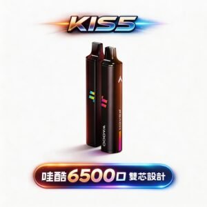 KIS5 WAGOO 哇酷 6500抽 全密封不漏油技術 78轉迷幻燈效 高還原清亮果韻  3% 順滑擊喉感 台灣現貨秒發